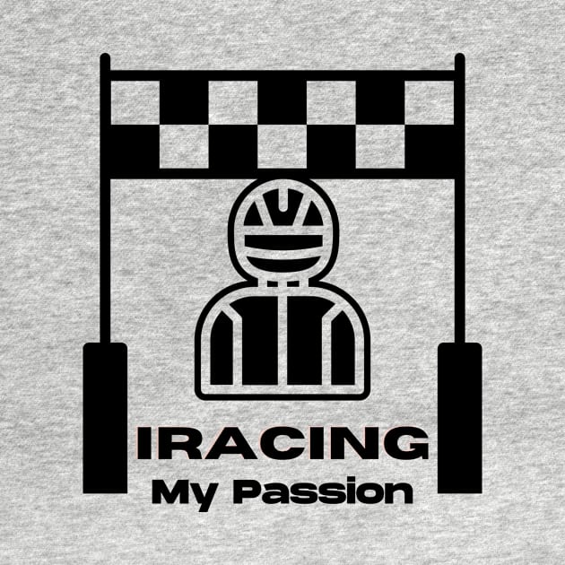 Iracing Fan T Shirt Black by GrafDot